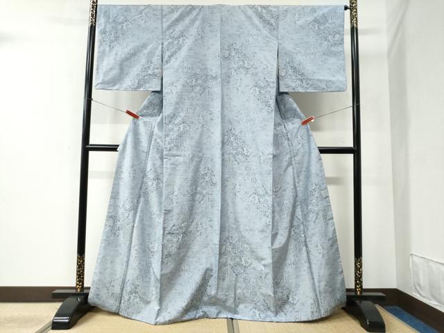 平和屋着物●都喜ヱ門 本場大島紬 9マルキ 総絣 吉祥花唐草文 藤絹織物謹製 正絹 逸品 CABC6403yc
