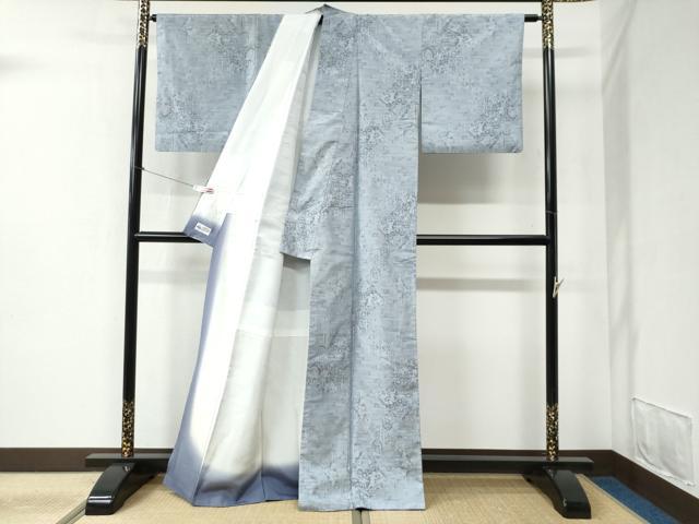 平和屋着物●都喜ヱ門 本場大島紬 9マルキ 総絣 吉祥花唐草文 藤絹織物謹製 正絹 逸品 CABC6403yc