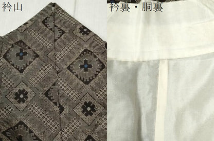 平和屋着物●本場大島紬 龍郷絣 正絹 逸品 CABC6410yc
