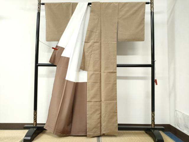 平和屋着物●上質な紬 縞 正絹 逸品 CABC6428yc