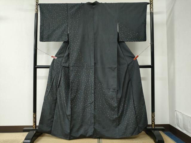 平和屋着物●訪問着 紬地 吉祥花文 正絹 逸品 CABC6431yc