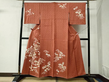 平和屋着物●創業460年・千總 訪問着 駒刺繍 絞り 青海波花文 金彩 正絹 逸品 CABC6433yc