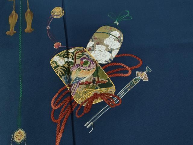 平和屋着物●訪問着 刺繍 簪 櫛 暈し染め 金彩 正絹 逸品 CABC6435yc
