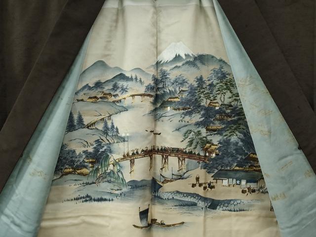 平和屋着物●男性 紬 アンサンブル 色無地 赤墨色 正絹 逸品 CABC6437yc