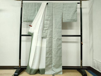 平和屋着物●紅花紬 米沢 霞文 正絹 逸品 CABC6439yc