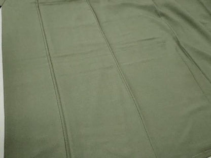 平和屋着物●上質な色無地 鶸茶色 正絹 逸品 未使用 CABC6440yc