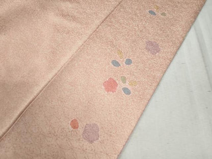 平和屋着物●訪問着 駒刺繍 絞り 牡丹吉祥花文 金彩 正絹 逸品 CABC6457yc