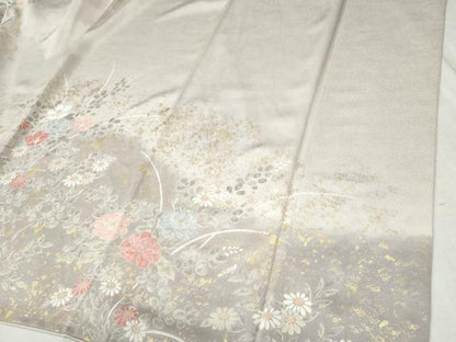 平和屋着物●訪問着 牡丹花文 暈し染め 金彩 正絹 逸品 CABC6463yc
