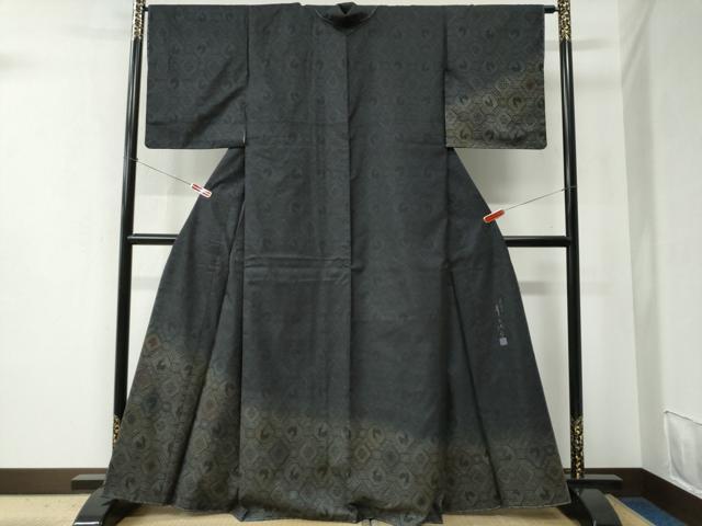 平和屋着物●染色家 岸上純平 本場大島紬 訪問着 9マルキ 有栖川文様 健勝苑扱い 正絹 逸品 未使用 CABC6464yc