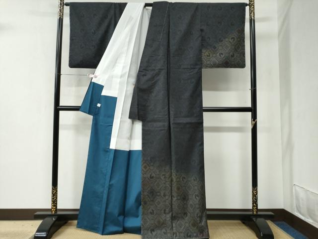 平和屋着物●染色家 岸上純平 本場大島紬 訪問着 9マルキ 有栖川文様 健勝苑扱い 正絹 逸品 未使用 CABC6464yc