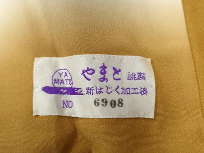 平和屋着物●訪問着 葡萄蔦の葉文 暈し染め 金彩 やまと誂製 正絹 逸品 未使用 CABC6469yc
