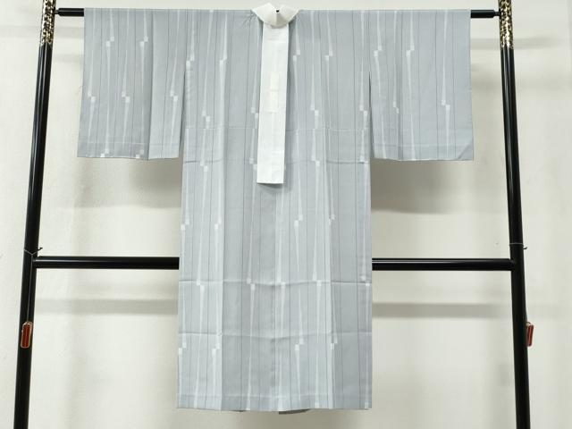 平和屋着物●長襦袢　単衣　間道　正絹　逸品　CABC6474yc