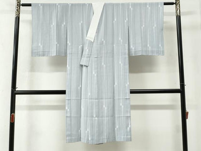 平和屋着物●長襦袢　単衣　間道　正絹　逸品　CABC6474yc