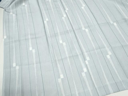 平和屋着物●長襦袢　単衣　間道　正絹　逸品　CABC6474yc