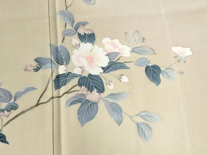 平和屋着物●訪問着 友禅 作家物 枝花文 暈し染め 正絹 逸品 CABC6476yc
