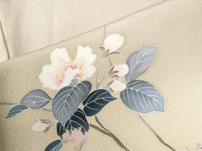 平和屋着物●訪問着 友禅 作家物 枝花文 暈し染め 正絹 逸品 CABC6476yc