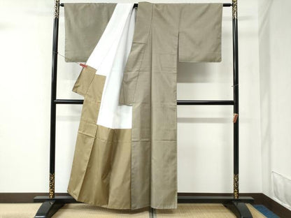 平和屋着物●上質な紬 蚊絣 正絹 逸品 未使用 CABC6478yc