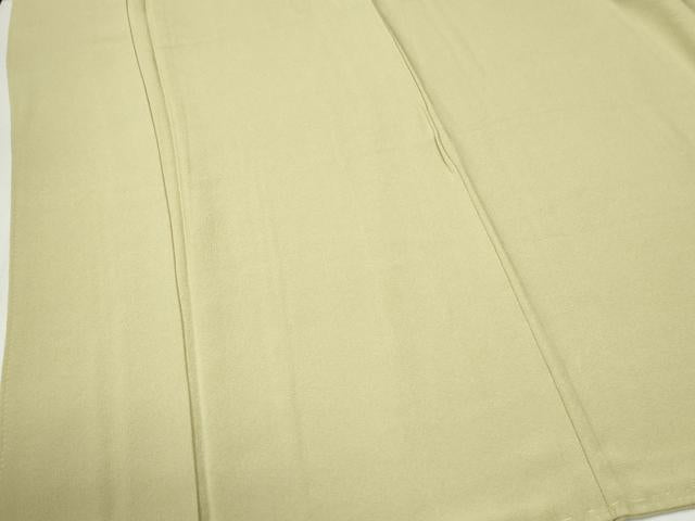平和屋着物●上質な色無地 抹茶色 正絹 逸品 未使用 CABC6483yc