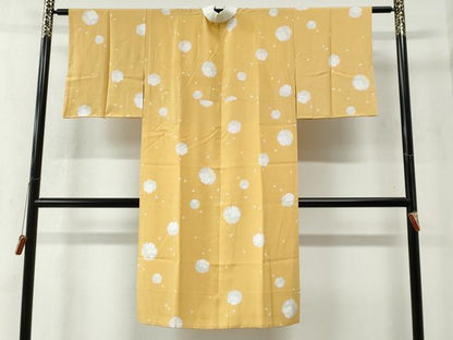 平和屋着物●長襦袢 無双仕立て 雪輪舞桜文 正絹 逸品 未使用 CABC6484yc