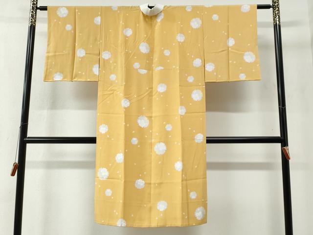 平和屋着物●長襦袢 無双仕立て 雪輪舞桜文 正絹 逸品 未使用 CABC6484yc