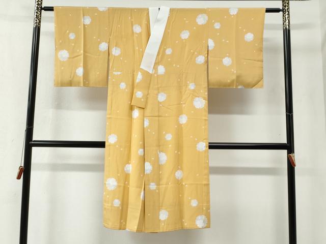平和屋着物●長襦袢 無双仕立て 雪輪舞桜文 正絹 逸品 未使用 CABC6484yc