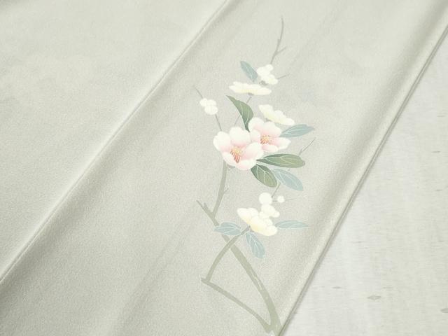 平和屋着物●糸目友禅作家 滝沢晃 訪問着 枝花文 暈し染め 正絹 逸品 CABC6485yc