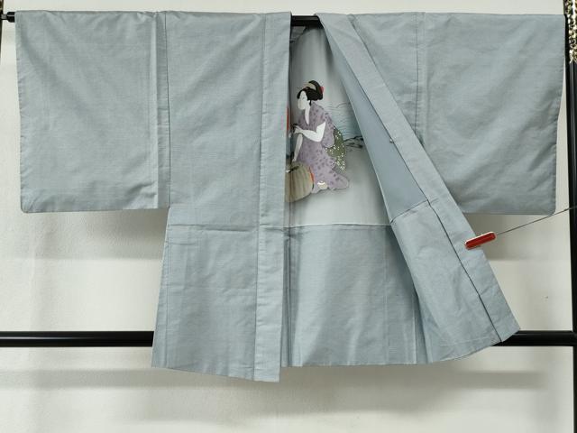 平和屋着物●男性 本場大島紬 アンサンブル 80亀甲 総詰め 正絹 逸品 CABC6491yc