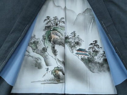 平和屋着物●男性 本場大島紬 アンサンブル・長襦袢セット 100亀甲 総詰め 正絹 逸品 未使用 CABC6493yc