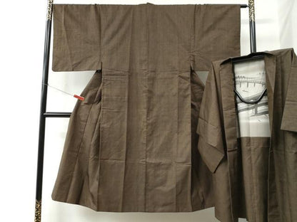 平和屋着物●男性 本場大島紬 アンサンブル 7マルキ 正絹 逸品 CABC6496yc