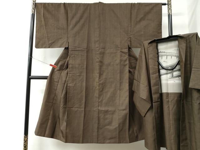 平和屋着物●男性 本場大島紬 アンサンブル 7マルキ 正絹 逸品 CABC6496yc