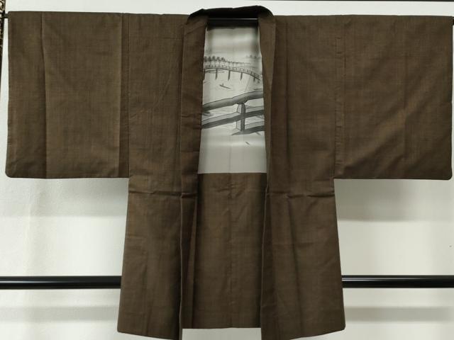 平和屋着物●男性 本場大島紬 アンサンブル 7マルキ 正絹 逸品 CABC6496yc