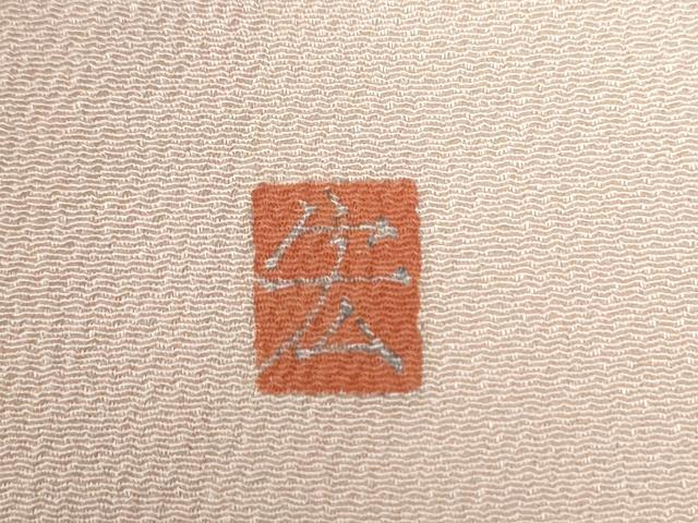 平和屋着物●訪問着 友禅 作家物 カトレア 鬼しぼ縮緬 正絹 逸品 未使用 CABC6497yc