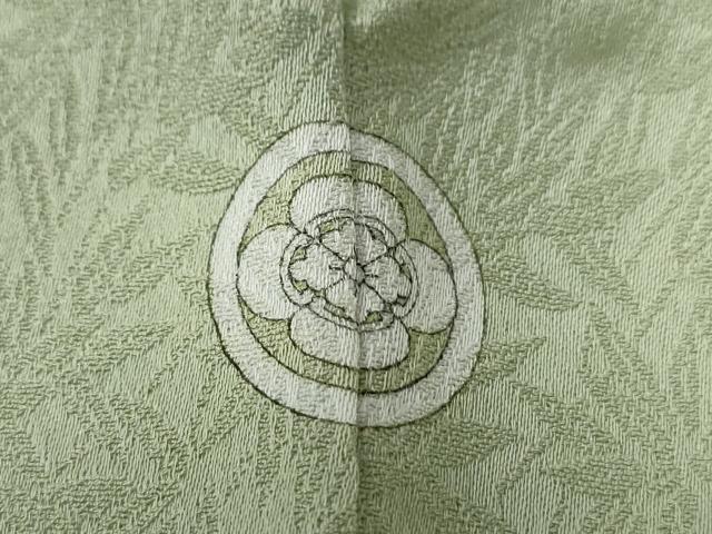 平和屋着物●無地絵羽訪問着 吉祥草花地紋 夏虫色 正絹 逸品 未使用 CABC6500yc