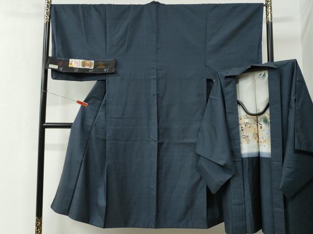 平和屋着物●男性 本場大島紬 アンサンブル 100亀甲 総詰め 武島トヨ子作 証紙付き 正絹 逸品 CABC6501yc