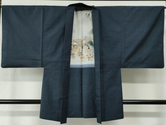 平和屋着物●男性 本場大島紬 アンサンブル 100亀甲 総詰め 武島トヨ子作 証紙付き 正絹 逸品 CABC6501yc
