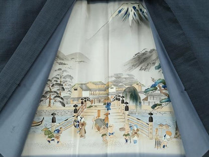 平和屋着物●男性 本場大島紬 アンサンブル 100亀甲 総詰め 武島トヨ子作 証紙付き 正絹 逸品 CABC6501yc