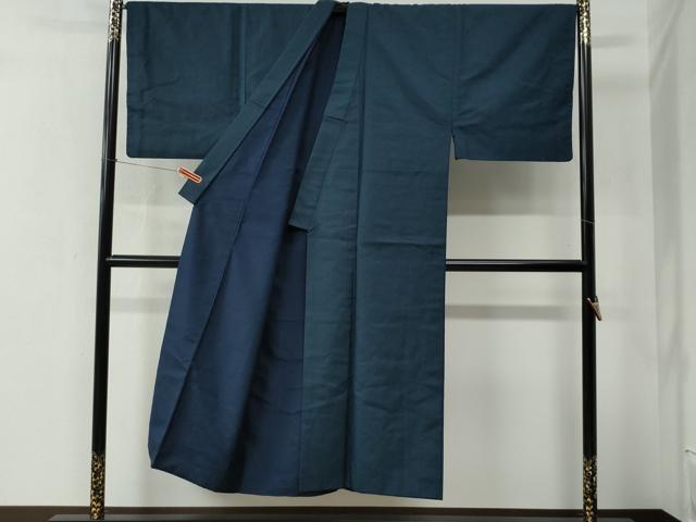 平和屋着物●男性 お召 アンサンブル 80亀甲 正絹 逸品 CABC6502yc
