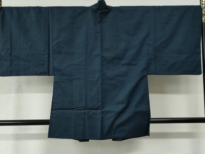 平和屋着物●男性 お召 アンサンブル 80亀甲 正絹 逸品 CABC6502yc