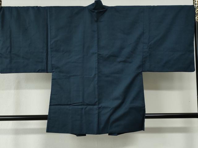 平和屋着物●男性 お召 アンサンブル 80亀甲 正絹 逸品 CABC6502yc