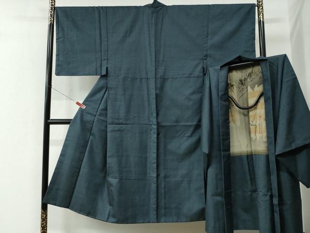 平和屋着物●男性 本場大島紬 アンサンブル 100亀甲 総詰め 正絹 逸品 CABC6503yc
