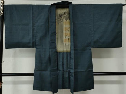平和屋着物●男性 本場大島紬 アンサンブル 100亀甲 総詰め 正絹 逸品 CABC6503yc