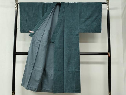 平和屋着物●男性 紬 アンサンブル 霞文 正絹 逸品 未使用 CABC6506yc