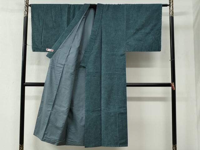 平和屋着物●男性 紬 アンサンブル 霞文 正絹 逸品 未使用 CABC6506yc