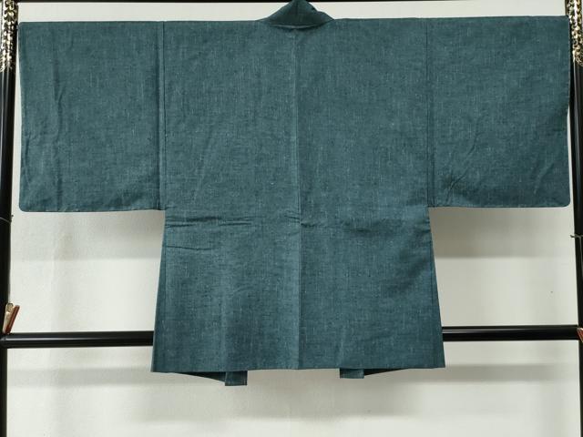平和屋着物●男性 紬 アンサンブル 霞文 正絹 逸品 未使用 CABC6506yc