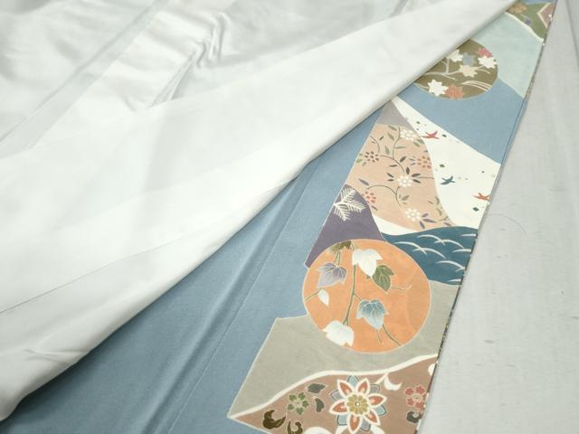 平和屋着物●豪華色留袖 駒刺繍 地紙吉祥花唐草文 金彩 正絹 逸品 CABC6514yc