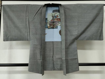 平和屋着物●男性 本場大島紬 アンサンブル 9マルキ 正絹 逸品 CABC6517yc