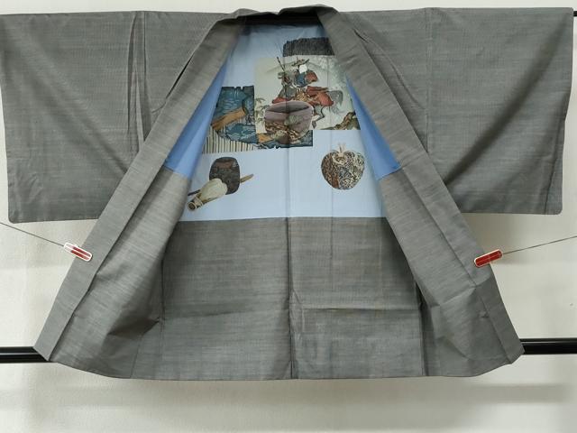 平和屋着物●男性 本場大島紬 アンサンブル 9マルキ 正絹 逸品 CABC6517yc