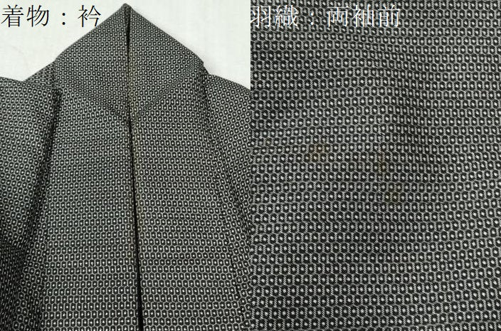 平和屋着物●男性 本場大島紬 アンサンブル 100亀甲 総詰め 正絹 逸品 CABC6519yc
