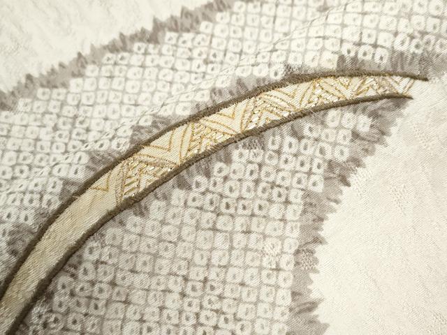 平和屋着物●染色作家　林淳一　訪問着　刺繍　芝草文　暈し染め　金糸　ますいわ屋扱い　正絹　逸品　CABC6527yc
