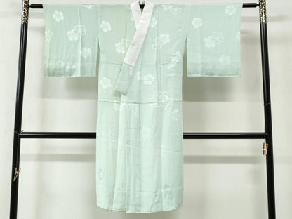 平和屋着物●長襦袢　無双仕立て　ねじ花地紋　夏虫色　正絹　逸品　未使用　CABC6528yc